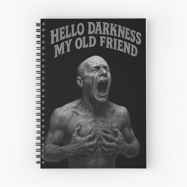 Item preview, Hello Darkness – Emotional art meets inner depth designed and sold by Sabber-and-Swag.