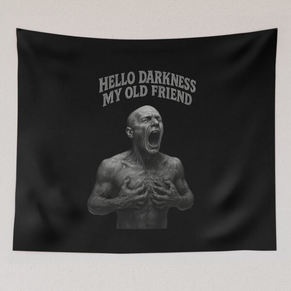Item preview, Hello Darkness – Emotional art meets inner depth designed and sold by Sabber-and-Swag.