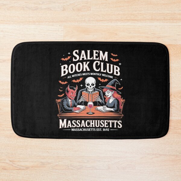 Item preview, Salem Book Club Black Cat Bookish Spooky Halloween designed and sold by JulienAureo.