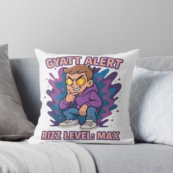 Item preview, Gyatt Rizz Meme Brainrot Funny Viral Internet designed and sold by BiomortoArts.