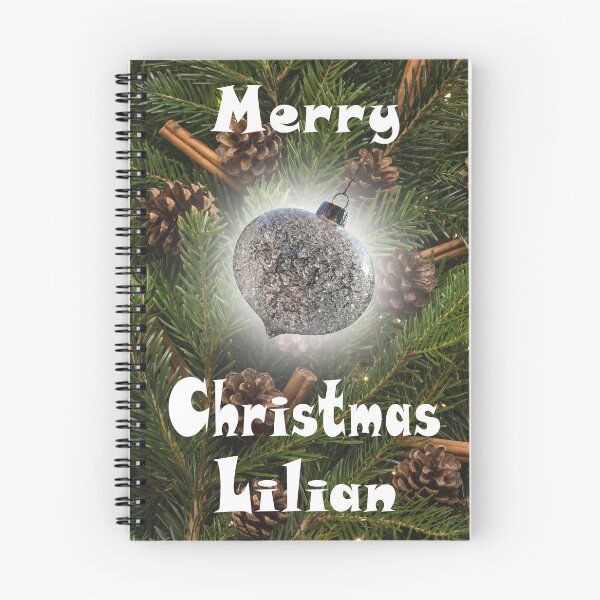 Item preview, Merry Christmas Lilian - Pine & Cinnamon with Glass Bauble :) designed and sold by Myriel-Myriel.
