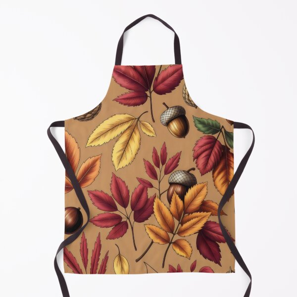 Item preview, Autumn Mushrooms and Leaves Motif designed and sold by SplashTastic.