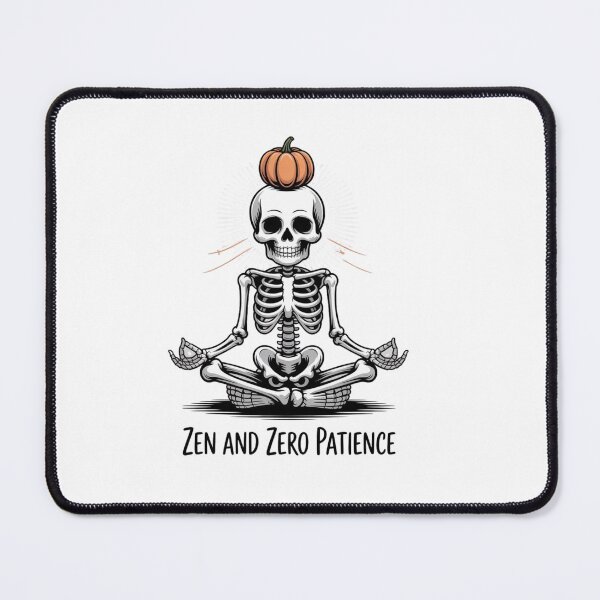 Item preview, Zen and Zero Patience – Skeleton Minimalist Design designed and sold by Zenka Design's.