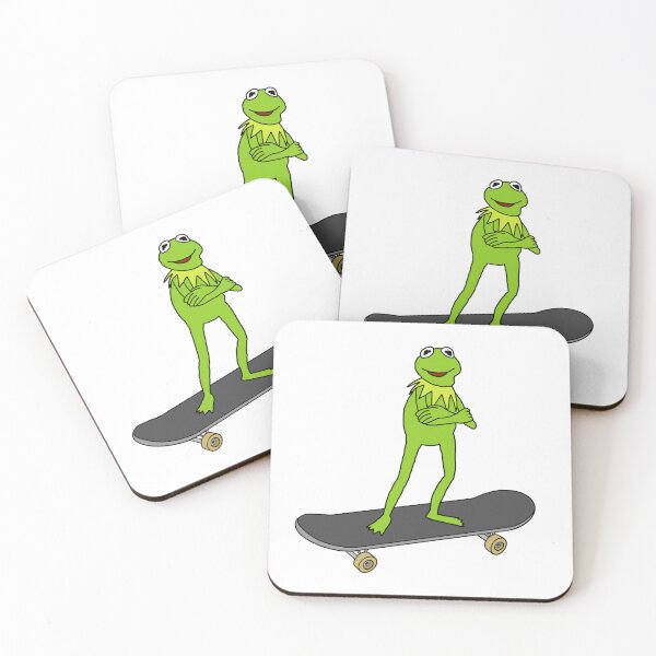 Item preview, Kermit The Frog On A Skateboard  designed and sold by Animals-by-JB.