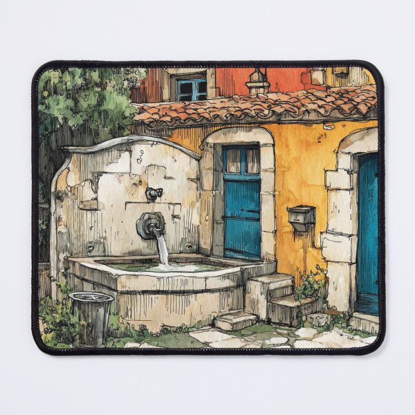 Item preview, Provence Village – French Countryside Artwork designed and sold by mliotard.