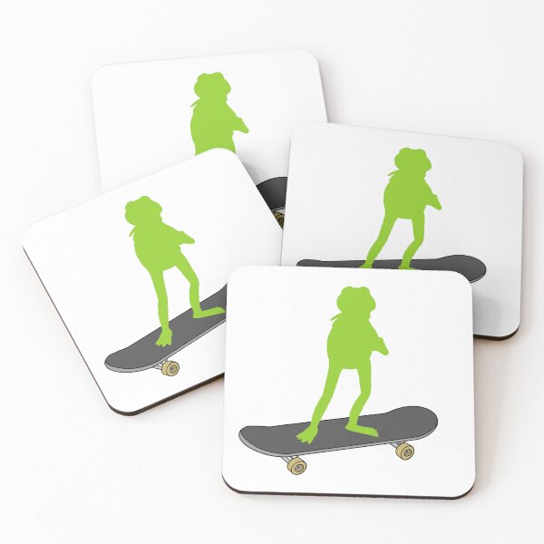 Item preview, Kermit The Frog On A Skateboard  designed and sold by Animals-by-JB.