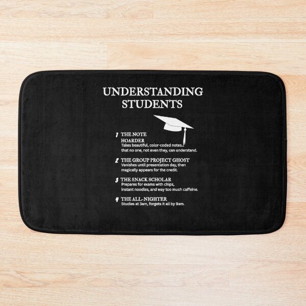 Item preview, Understanding Students – Funny College & School Humor – Black designed and sold by PsyFlow35.
