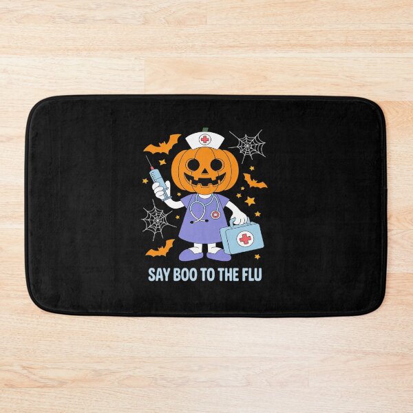 Item preview, Say Boo to The Flu Nurse Halloween Vaccine Pumpkin Crew designed and sold by JonBarnes22.