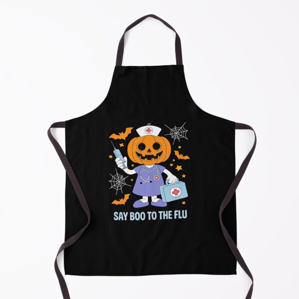 Item preview, Say Boo to The Flu Nurse Halloween Vaccine Pumpkin Crew designed and sold by JonBarnes22.