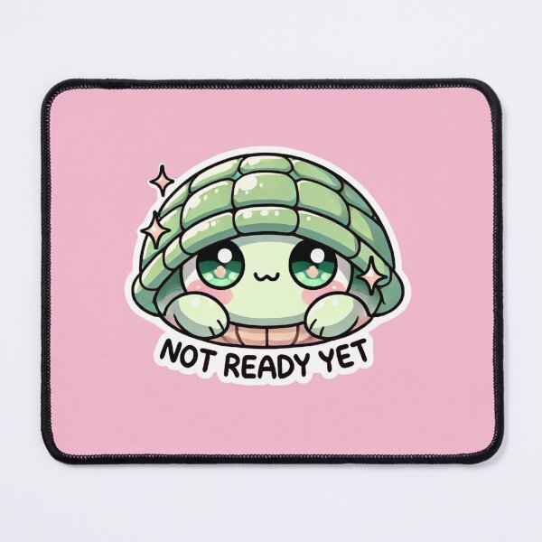 Item preview, Anime Turtle - Not Ready Yet Cute Lazy Design designed and sold by Lampaxy.