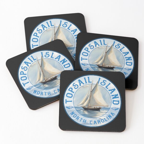 Item preview, Topsail Island North Carolina Vintage Sailboat Design designed and sold by Futurebeachbum.