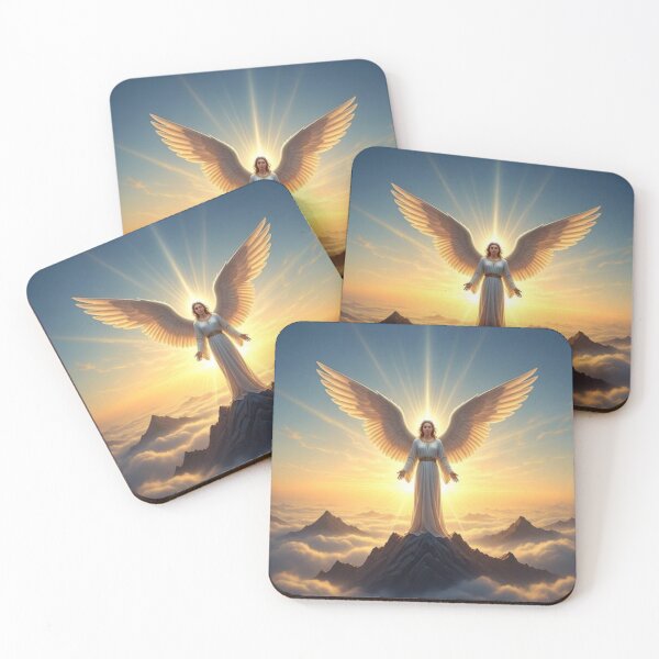Item preview, Radiant Angel on Mountain Peak designed and sold by Kitty Kat.