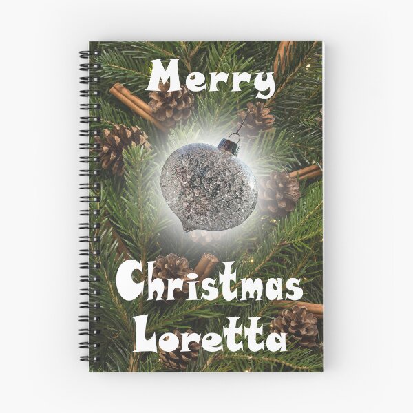 Item preview, Merry Christmas Loretta - Pine & Cinnamon with Glass Bauble :) designed and sold by Myriel-Myriel.