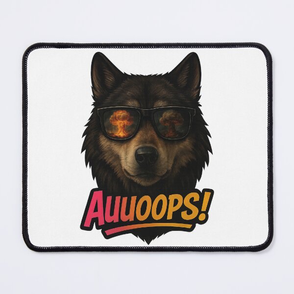 Item preview, Howling AUUOOPS Wolf | Gradient Fire Shades by VLF designed and sold by VitalLifeForce.