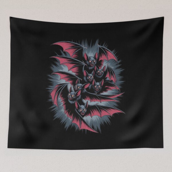 Item preview, Scary bats flying Halloween creepy night fall fun designed and sold by JonBarnes22.