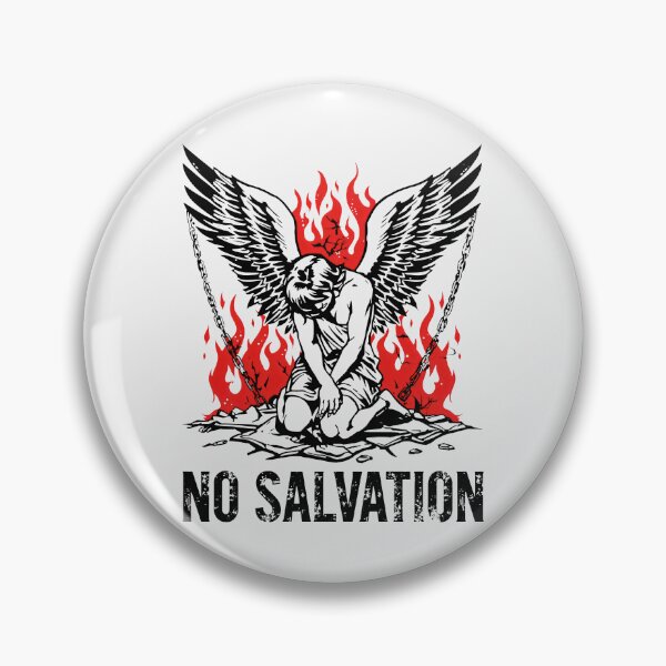 Item preview, Fiery Wings and Broken Chains Emblem designed and sold by SplashTastic.