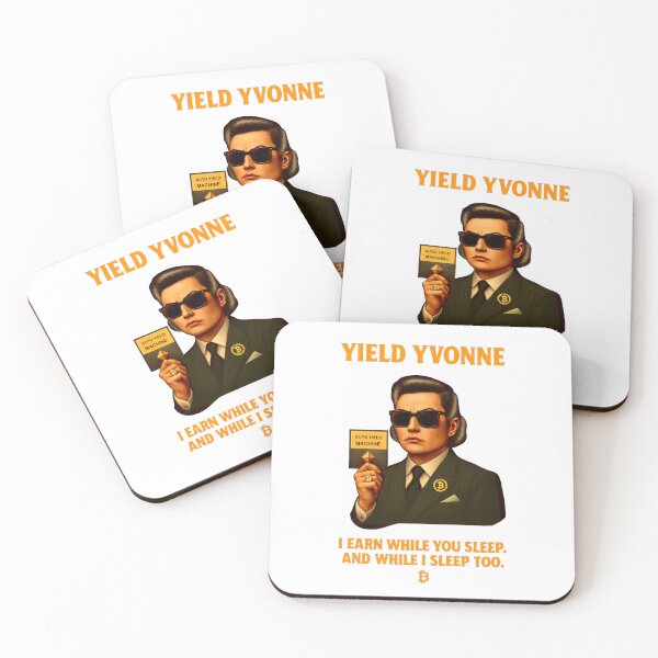 Item preview, "Yield Yvonne – I Earn While You Sleep" | Crypto Passive Income Design designed and sold by BitCrop.