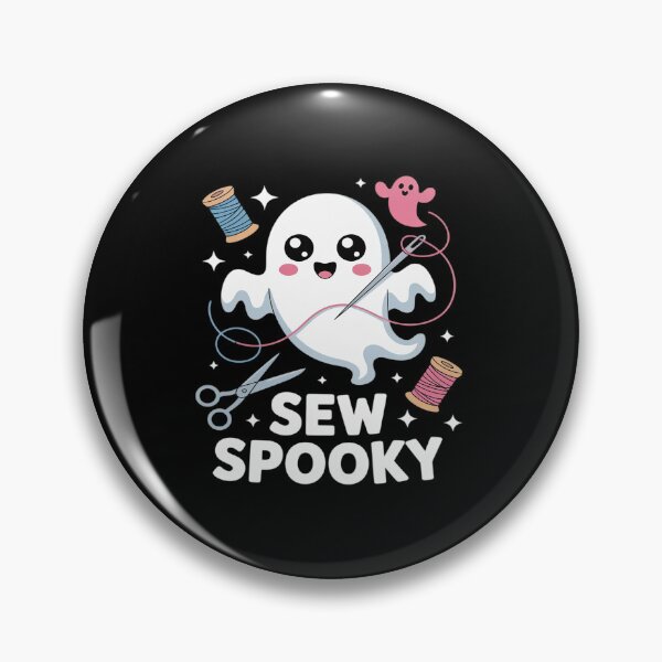 Item preview, Sew Spooky Cute Girly Ghost Sewing Halloween designed and sold by JonBarnes22.