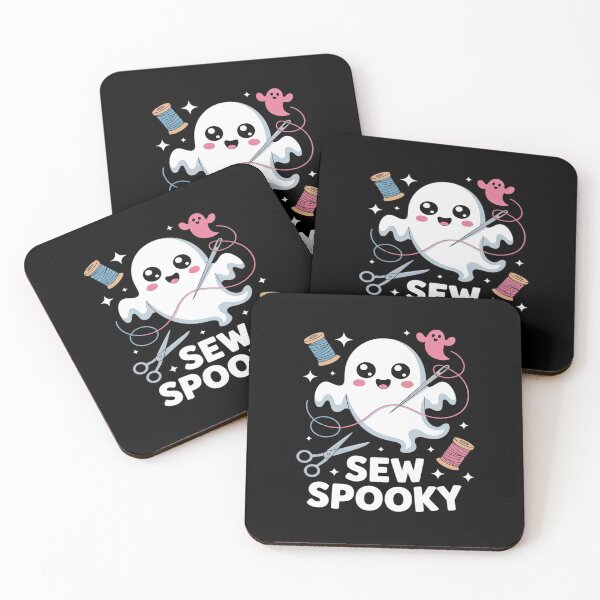 Item preview, Sew Spooky Cute Girly Ghost Sewing Halloween designed and sold by JonBarnes22.