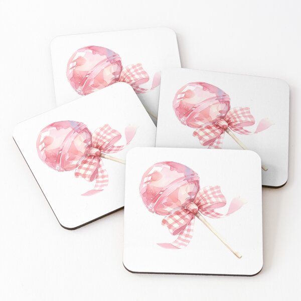 Item preview, pink lollipop with bow designed and sold by viviofthevalley.