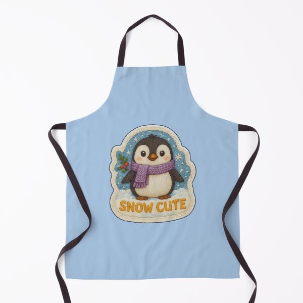 Item preview, Winter Animal Embroidery – Snow Cute Penguin Free Form Sticker Design designed and sold by Nuist25.