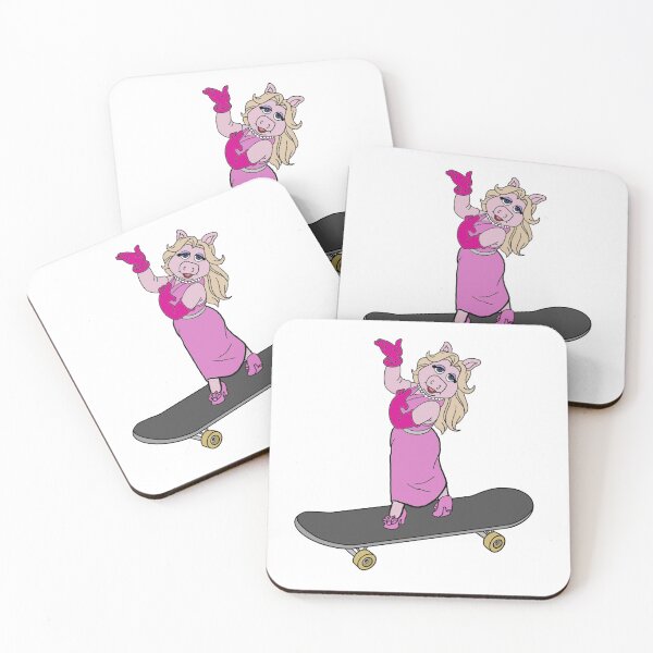 Item preview, Miss Piggy On A Skateboard  designed and sold by Animals-by-JB.
