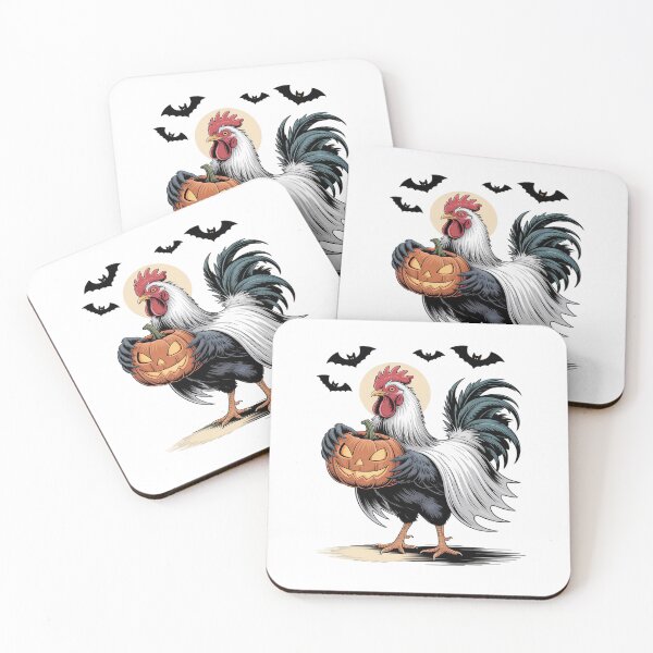 Item preview, Shivering Chicken Halloween Ghost Rooster Trick Or Treat designed and sold by JonBarnes22.