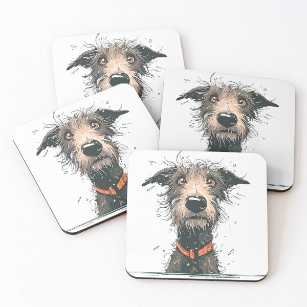 Item preview, Cartoon Scottish Deerhound designed and sold by aghnadarragh.