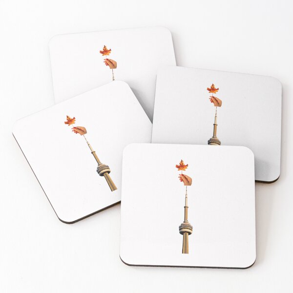 Item preview, CN Tower/ Hand holding Autumn leaf/Canada designed and sold by VeenaNair23.