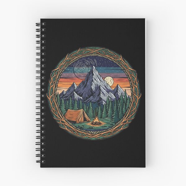 Item preview, Mountain Camping Under Moonlight – Wilderness Tent & Campfire Scene designed and sold by Cloud-Riders.