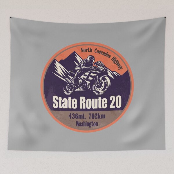 Item preview, State Route 20 Washington Scenic Motorcycle Ride designed and sold by CynthiaGraphics.