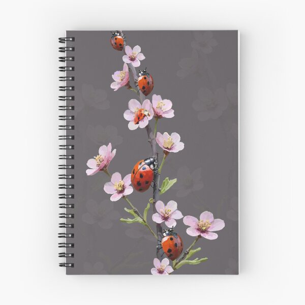 Item preview, ladybug and flower designed and sold by desingARTshop.
