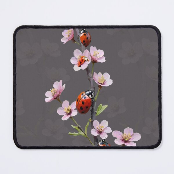 Item preview, ladybug and flower designed and sold by desingARTshop.