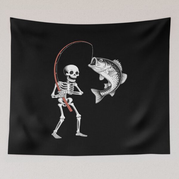 Item preview, Skeleton Fishing Bass Fisherman Halloween designed and sold by JonBarnes22.