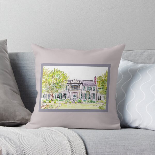 Item preview, Belmont Estate - watercolor and pen designed and sold by Annie Mason Art.