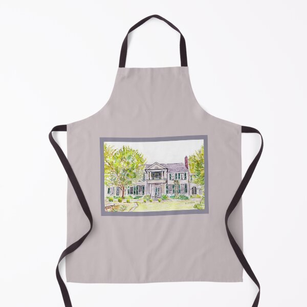 Item preview, Belmont Estate - watercolor and pen designed and sold by Annie Mason Art.