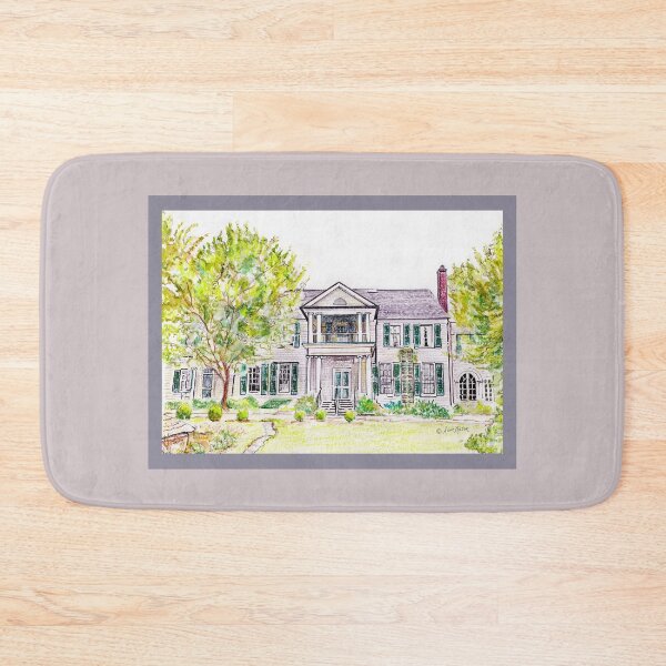 Item preview, Belmont Estate - watercolor and pen designed and sold by Annie Mason Art.
