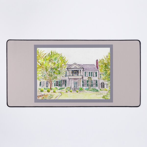 Item preview, Belmont Estate - watercolor and pen designed and sold by Annie Mason Art.