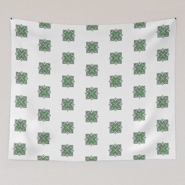 Item preview, Green Tile Pattern designed and sold by ByRavzanur.