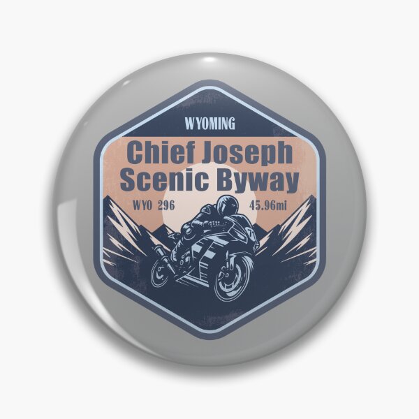Item preview, Chief Joseph Scenic Byway Wyoming Motorcycle Mountain Ride designed and sold by CynthiaGraphics.
