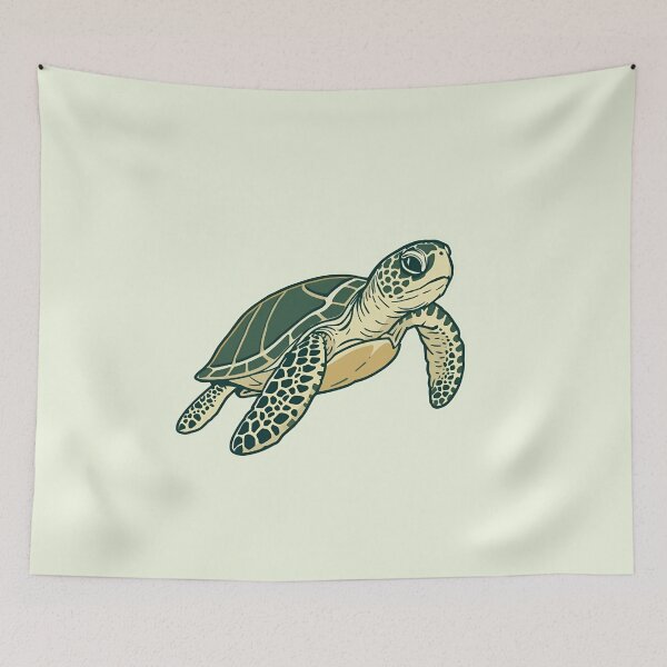 Item preview, Cute Sea Turtle – Ocean Nature Illustration designed and sold by Art-Design-EM.