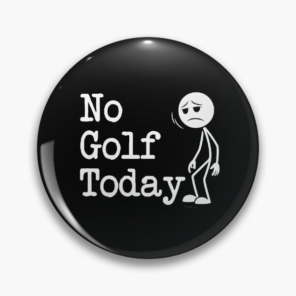 Item preview, No Golf Today Funny Sad Stick Man Golfing designed and sold by khallidaart.