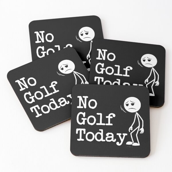 Item preview, No Golf Today Funny Sad Stick Man Golfing designed and sold by khallidaart.