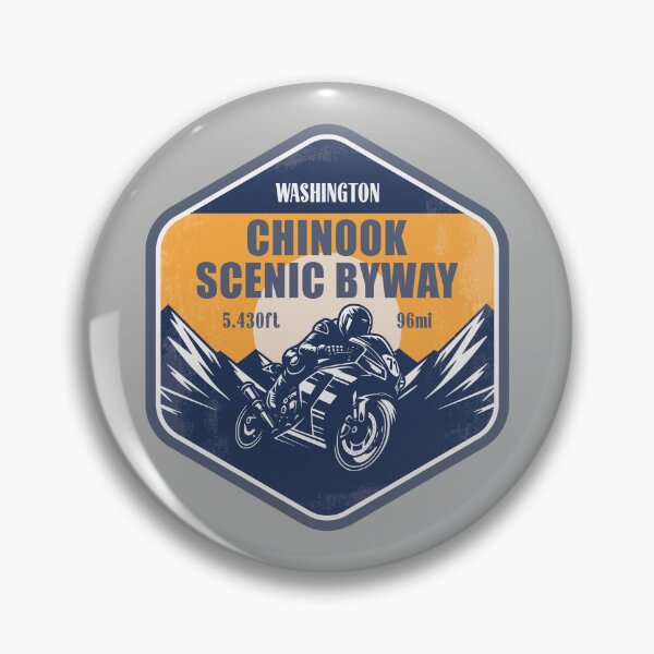 Item preview, Chinook Scenic Byway Washington Motorcycle Mountain Ride designed and sold by CynthiaGraphics.