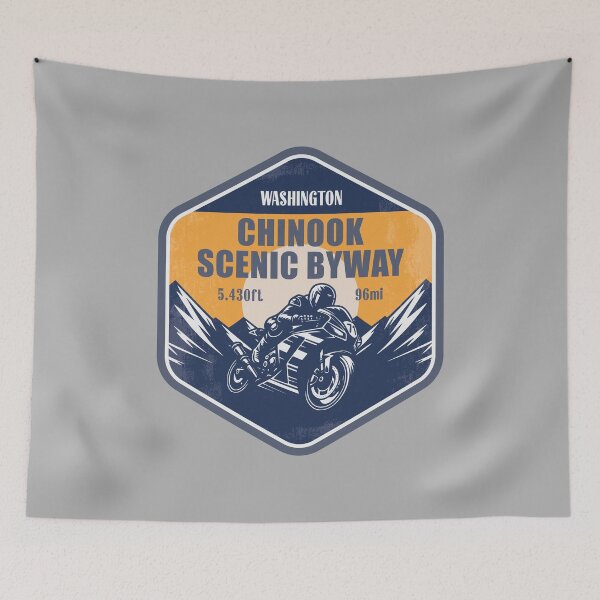 Item preview, Chinook Scenic Byway Washington Motorcycle Mountain Ride designed and sold by CynthiaGraphics.