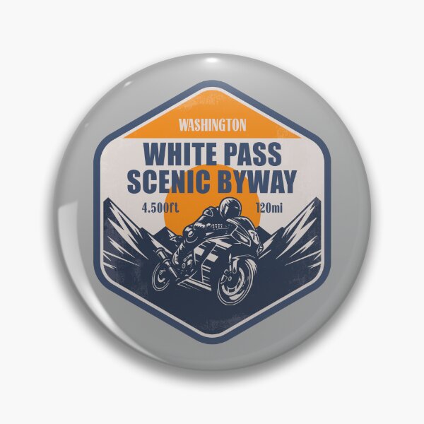 Item preview, White Pass Scenic Byway Washington Motorcycle Mountain Ride designed and sold by CynthiaGraphics.
