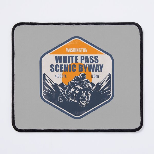 Item preview, White Pass Scenic Byway Washington Motorcycle Mountain Ride designed and sold by CynthiaGraphics.