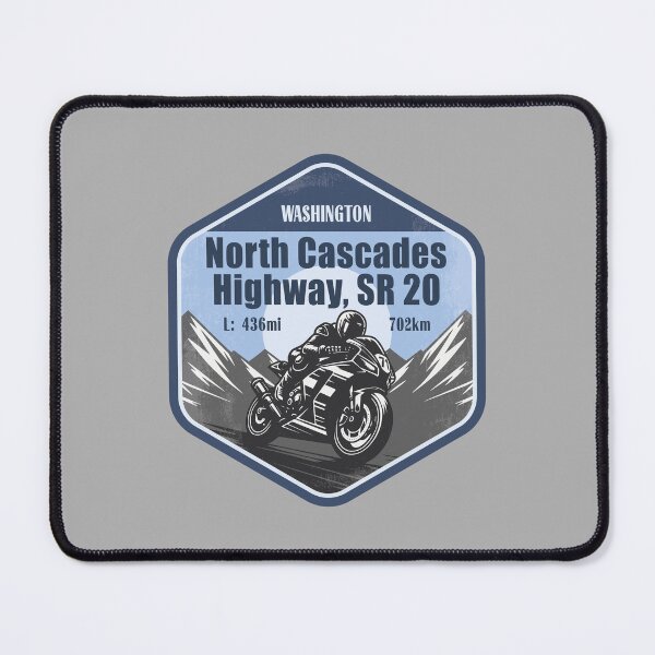 Item preview, North Cascades Highway Washington Motorcycle Mountain Ride designed and sold by CynthiaGraphics.