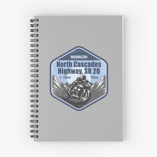 Item preview, North Cascades Highway Washington Motorcycle Mountain Ride designed and sold by CynthiaGraphics.