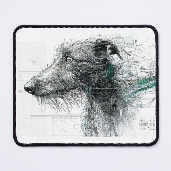 Item preview, Scottish Deerhound and Geometry designed and sold by aghnadarragh.
